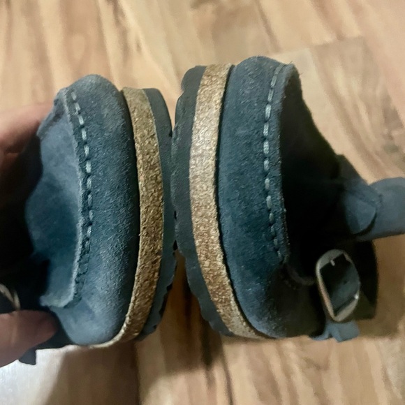 Birkenstock Buckley Blue Suede clogs Sz 39 (8) - Picture 12 of 13
